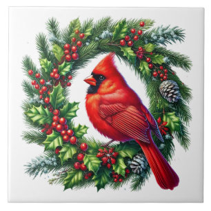 Kerstkaart Keramische Tegels Tegeltje