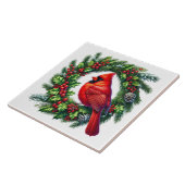 Kerstkaart Keramische Tegels Tegeltje (Zijkant)
