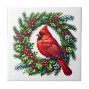 Kerstkaart Keramische Tegels Tegeltje