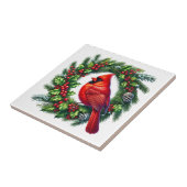 Kerstkaart Keramische Tegels Tegeltje (Zijkant)