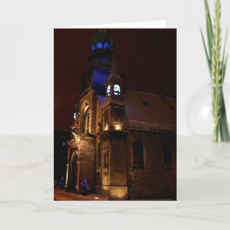 Kerstkaart - Kerk van Montreal bij nacht Feestdagen Kaart