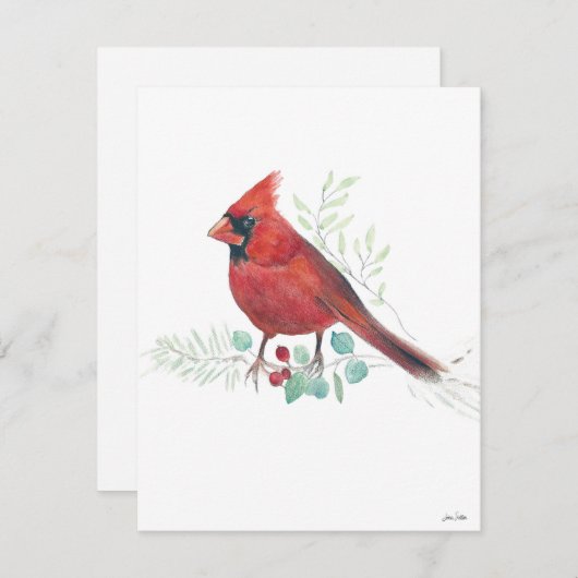 Kerstkaart Kerkuil Kunst (Voorkant / Achterkant)