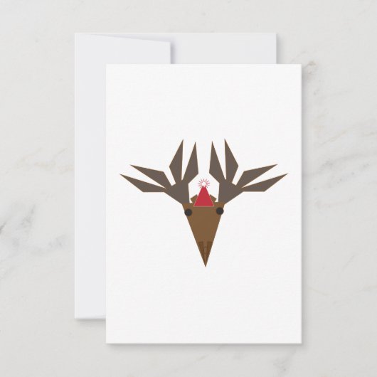 kerstkaart - Kerst eland  Bedankkaart (Voorkant)