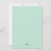 Kerstkaart 'Kerst in de stad' - Mint (Achterkant)