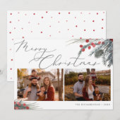 Kerstkaart Kerst Loof (Voorkant / Achterkant)