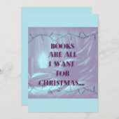 kerstkaart: kerstboek feestdagenkaart (Voorkant / Achterkant)