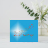 Kerstkaart - Kerstgroeten per slee Briefkaart (Staand voorkant)