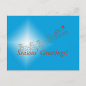 Kerstkaart - Kerstgroeten per slee Briefkaart (Voorkant)