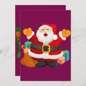 Kerstkaart - Kerstman (Voorkant / Achterkant)