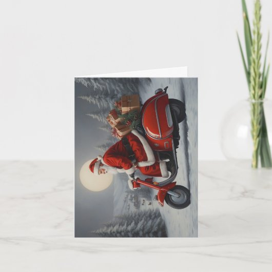 Kerstkaart Kerstman 2 Kaart (Voorkant)