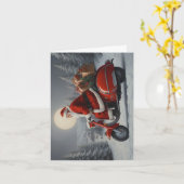 Kerstkaart Kerstman 2 Kaart (Gele Bloem)