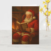 Kerstkaart - Kerstman & CDM Regs 2015' bouwer Kaart (Gele Bloem)