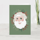Kerstkaart - Kerstman Hohoho Kaart (Voorkant)