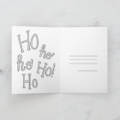 Kerstkaart - Kerstman Hohoho Kaart (Binnen)