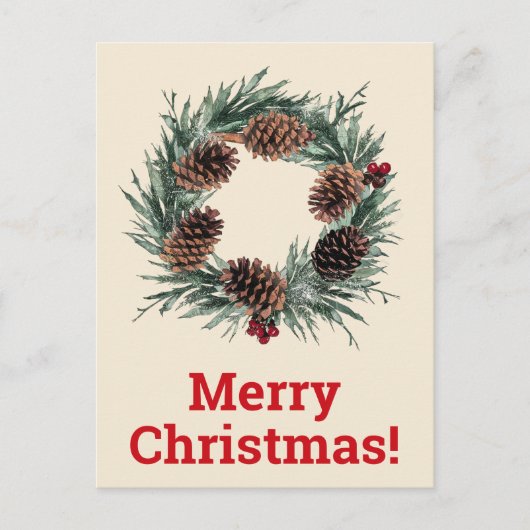 Kerstkaart kerstmis briefkaart (Voorkant)