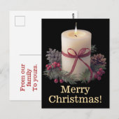 Kerstkaart kerstmis briefkaart (Voorkant / Achterkant)
