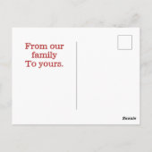 Kerstkaart kerstmis briefkaart (Achterkant)