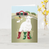 Kerstkaart 'Kerstsokken' Kaart (Gele Bloem)