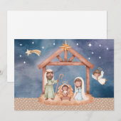 Kerstkaart kerststal BLK Kaart (Voorkant / Achterkant)