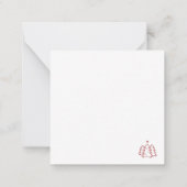 Kerstkaart kerststationery notitiekaarten notitiekaartje (Achterkant)