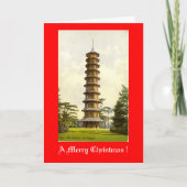 KerstKaart, Kew-tuinen Feestdagen Kaart (Voorkant)