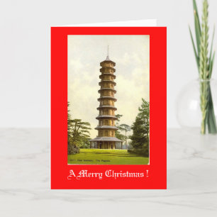 KerstKaart, Kew-tuinen Feestdagen Kaart