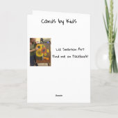 Kerstkaart - Kinderkunst - Engel Kaart (Achterkant)