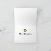 Kerstkaart klein, 10,2 x 14,2 cm gevouwen kerstkaa feestdagen kaart (Binnen)