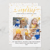 KERSTKAART + Kleurafgestemde typografie (Voorkant / Achterkant)