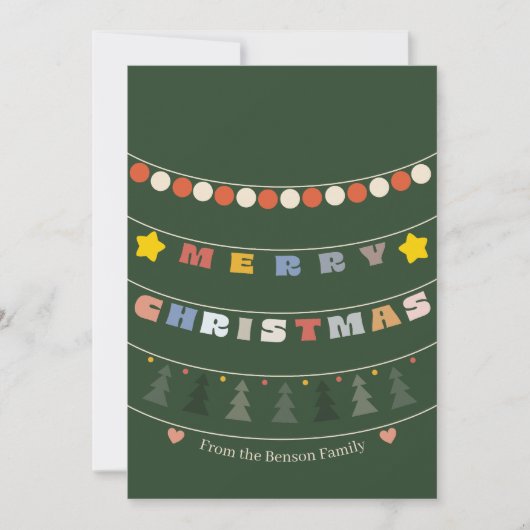 Kerstkaart Kralen (Voorkant)