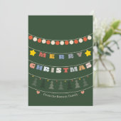 Kerstkaart Kralen (Staand voorkant)