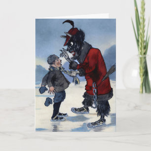  kerstkaart Krampus Feestdagen Kaart