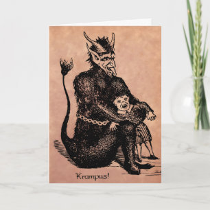 kerstkaart Krampus Feestdagen Kaart