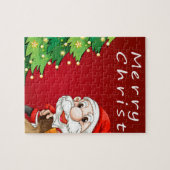 kerstkaart legpuzzel (Horizontaal)