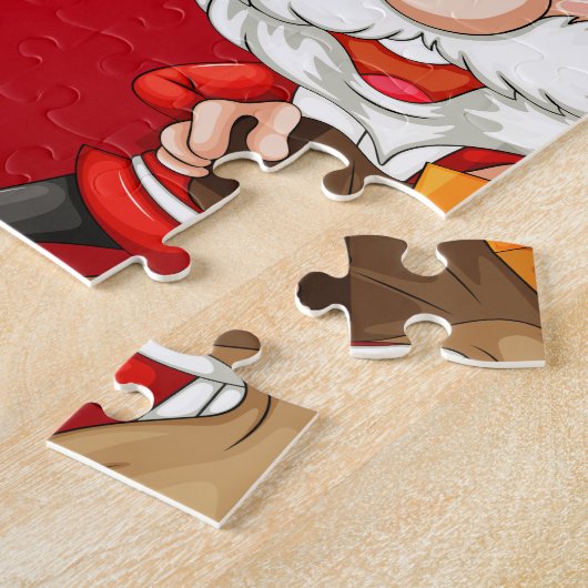 kerstkaart legpuzzel (Zijkant)