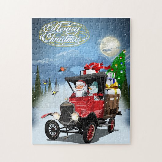 kerstkaart legpuzzel (Verticaal)