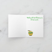 kerstkaart leraar feestdagen kaart (Binnen)