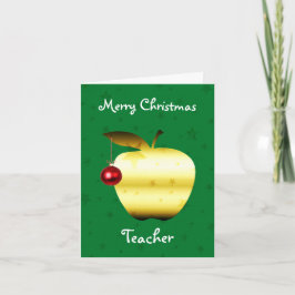 kerstkaart leraar feestdagen kaart