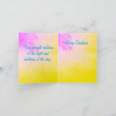 Kerstkaart: Licht van de Baby Jesus Bedankkaart (Binnen)