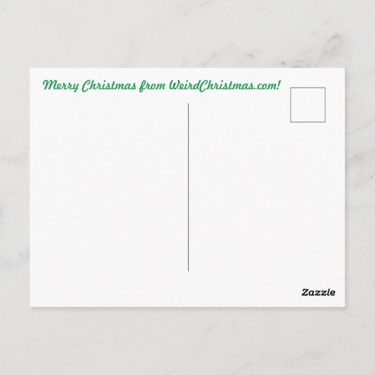 Kerstkaart Mammoet en Dinotherium Briefkaart (Achterkant)