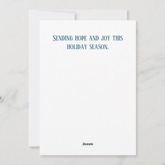 Kerstkaart Merry and Bright (Achterkant)