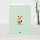 Kerstkaart Merry & Bright Vintage Kaart (Achterkant)