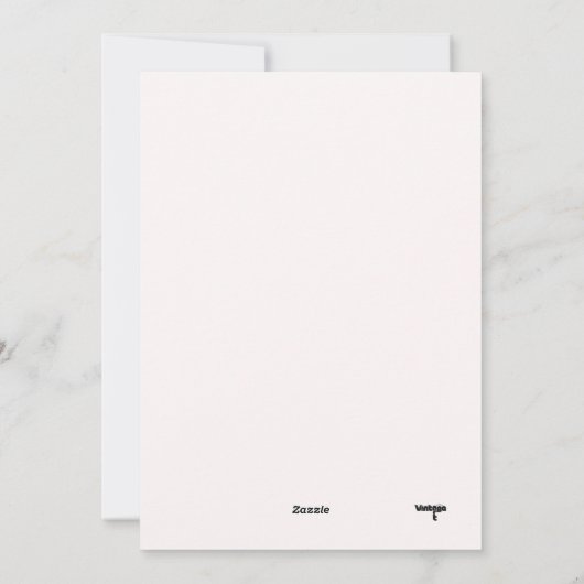 Kerstkaart Merry Christmas Vintage Luxe (Achterkant)