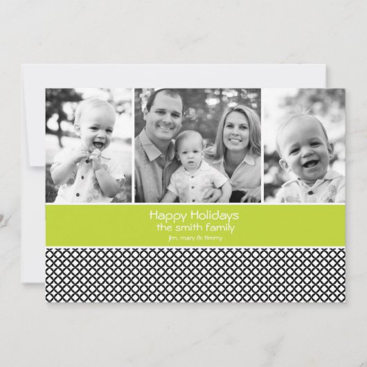Kerstkaart met 3 foto's (Voorkant)