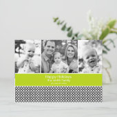 Kerstkaart met 3 foto's (Staand voorkant)