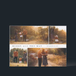 Kerstkaart met 4-foto collage 'Merry All the Way' Kaart<br><div class="desc">Verspreid kerstvreugde met onze gepersonaliseerde kerstkaart met foto, ontworpen om de warmte en vreugde van uw gezin vast te leggen. Personaliseer hem met uw favoriete foto, hartelijke boodschap en unieke details voor een werkelijk onvergetelijke groet. Ideaal voor het sturen van kerstwensen naar dierbaren dichtbij en ver, onze hoogwaardige kaart zorgt...</div>