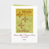 kerstkaart met 70 stijlen feestdagen kaart (Achterkant)