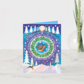 Kerstkaart met "Alles komt goed" citaat. Kaart (Voorkant)