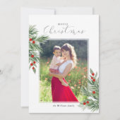 Kerstkaart met altijdgroene kerstboom kaart (Voorkant)