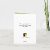 Kerstkaart met baby kippen in de achtertuin feestdagen kaart (Achterkant)